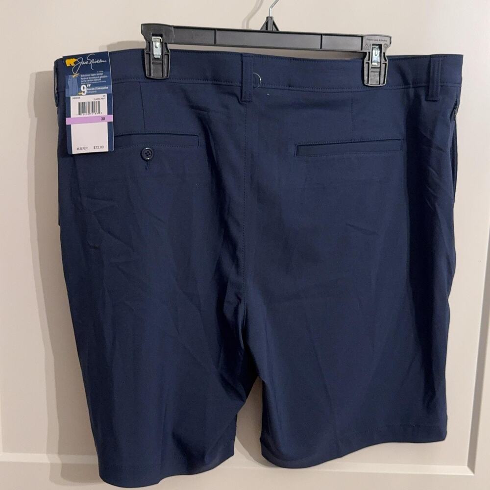 Jack Nicklaus Golf Shorts Mens 38 Navy 9 Inseam Stretch UPF 50 Moisture Wicking - Picture 8 of 8
